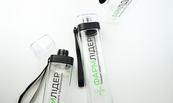 Бутылки для воды с логотипом ФАРМЛІДЕР - картинка №2