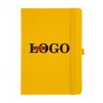 Блокнот с лого желтый Блокнот с лого