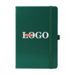 Блокнот с лого зеленый Блокнот с лого